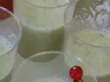 Recette Verrines- velouté de concombre glacé rapide et simple