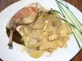 Recette Lapin aux oignons et pommes de terre nouvelles