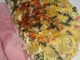 Recette Omelette blettes, chèvre, parmesan & jambon