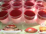 Recette Pannacotta à la rose, coulis de framboises