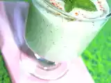 Recette Gaspacho concombre menthe crème