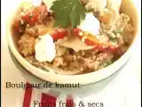 Recette Boulgour de kamut en salade fruitée