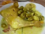Recette Tajine poulet aux olives et pommes de terre