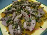 Recette Langues d'agneau et lentilles corail en vinaigrette