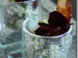 Recette Risotto froid de quinoa aux herbes et croustillant de pancetta