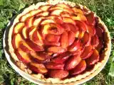 Recette Tarte légère amandine aux pêches