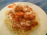 Recette Spaghetti aux boulettes de viande