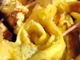 Recette Roulés d'omelette parfumée ou mise en bouche rapide.