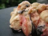 Recette Gnocchis aubergine/ tomate/ feta/ mozza