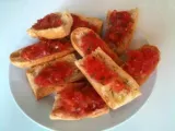Recette Tapas-pain à la tomate