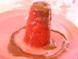 Recette Pastèque en gelée au coulis chocolat/menthe