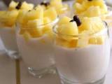 Recette Verrine légèrement exotique de fromage frais à l'ananas