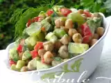 Recette Salade de pois chiches et sa vinaigrette à l'aneth