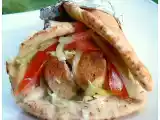 Recette Souvlaki au poulet sur pain pita