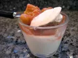 Recette Panna cotta de lait de coco, compotée de rhubarbe