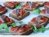Recette Tartine tomate & anchois