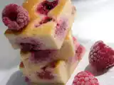 Recette Carrés fondants aux framboises et au chocolat blanc