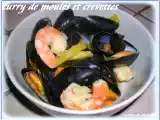 Recette Curry de moules et crevettes