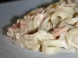 Recette Mes pates au saumon