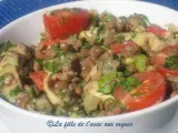 Recette Salade de lentilles aux légumes