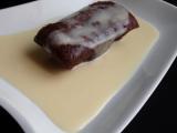 Recette Fondant au chocolat/lait concentré sucré et sa crème anglaise