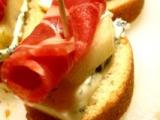 Recette Tartines à la fourme d'ambert_poire_coppa