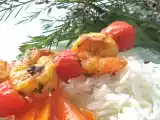 Recette Brochettes de crevettes marinées