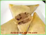 Recette Triangles marrons - amandes - éclats de chocolat