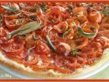 Recette Pizza a la tomate et a la sauge