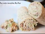 Recette Sandwich roulé au thon et fromage fondu