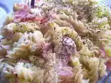 Recette Gratin de pâtes aux courgettes, au jambon et au chèvre