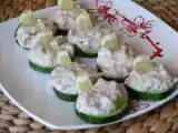 Recette Canapés concombre à la mousse de thon