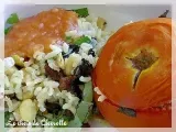 Recette Tomates farcies au riz et aux herbes, souvenir de vacances grecques
