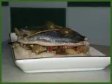 Recette Papillote de sardines aux légumes confits à l'huile et aux câpres