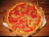 Recette Tarte à l'oignon et au poivron