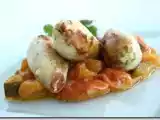 Recette Calamar farci au chorizo et confit de tomate courgette
