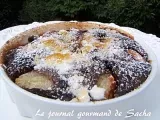 Recette Clafoutis choco-poires & bananes + confiture poires et melon à la tonka + crème de fenouil