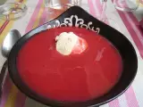 Recette Soupe de fraises et glace vanille!!