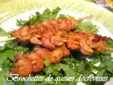 Recette Brochettes de queues d'écrevisses