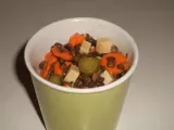 Recette Salade de lentilles, carottes & emmental