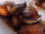 Recette Roti de porc et pommes de terre/oignons rôties au balsamique