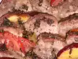 Recette Tian de filet mignon aux peches