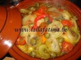 Recette Tajine de poulet aux légumes