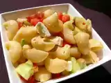 Recette Salade de pâte aux poivrons, feta et chorizo