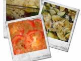 Recette Crumble courgettes, tomates, parmesan et conflit d'oignons