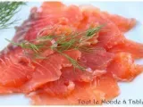 Recette Saumon gravlax : saumon mariné à l'aneth