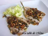 Recette Sardines farcies, pignons, raisins secs, anchois et sauce oranges