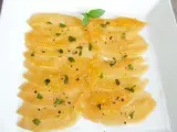 Recette Carpaccio de melon au basilic & huile d'olive