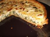 Recette Quiche aux courgettes, basilic, ail et chèvre.