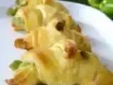 Recette Apéritif, des idées d?amuse-bouche : mini-croissant chèvre et poivron vert